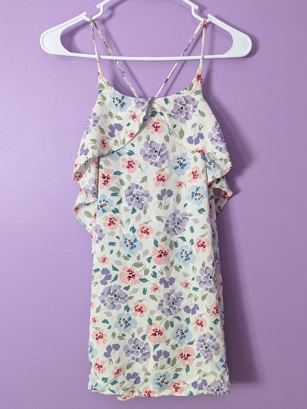 Renee C Women's 2x Floral Flow Tank Top Cami Blouse
